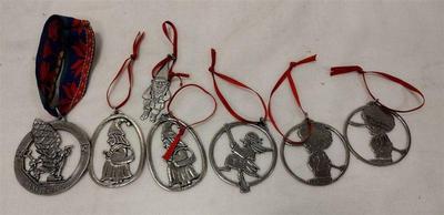  HAVSTAD NORWAY PEWTER ORNAMENTS