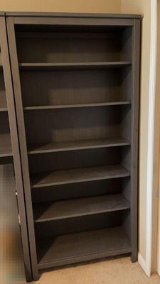 Grey bookshelf unit 3