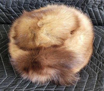 Vintage womens sable fur hat