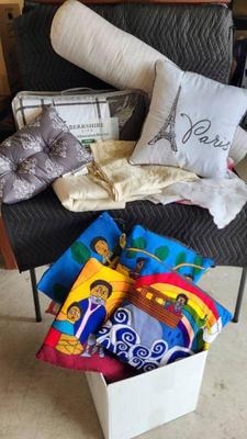 Mystery lot of linens and pillows