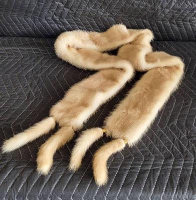 Vintage blonde mink stole