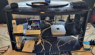Tv electronics stand