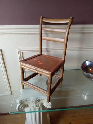 child's size bamboo chair