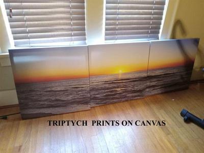 triptych prints on canvas