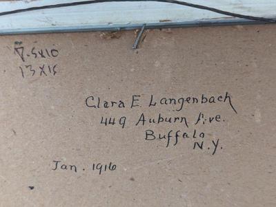 1916 Clara Langenbach original