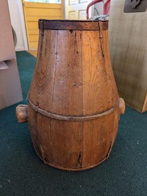 Antique rice bucket