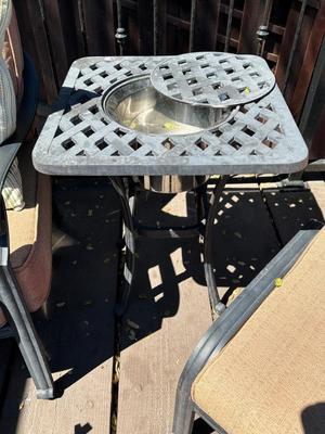 Ice bucket side table