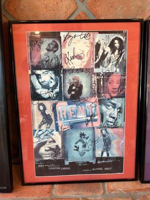Cast signed Rent poster
Lithograph