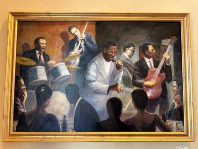 Mark Keller
"Jazz Band" oil on canvas