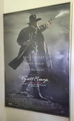 Wyatt earp framed movie poster