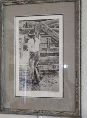 Western print signed numbered edwina