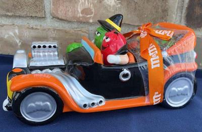M matms halloween hot rod candy dish