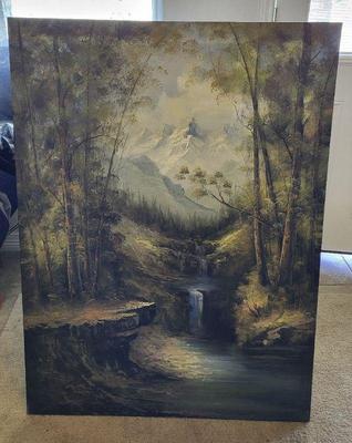 Signed landscape oil on canvas