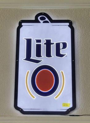 Miller lite acrylic light up sign