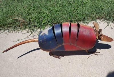 Armadillo yard art