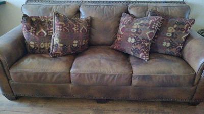 Sofa brown leather