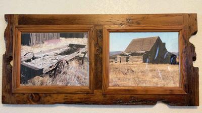 Barn wood framed rustic photos