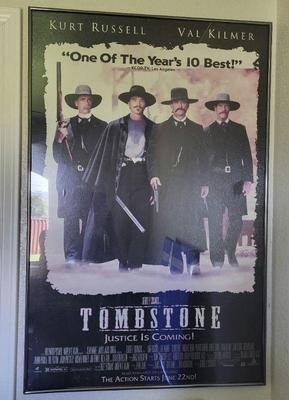 Tombstone framed poster