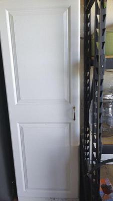 White closet storage