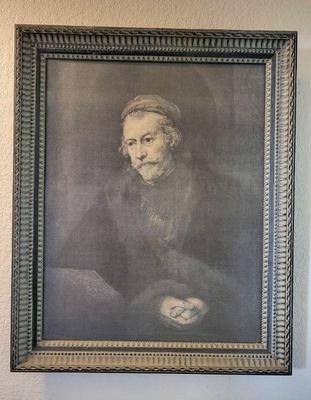 Rembrandt dupe of elderly man dressed as saint paul