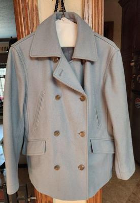 Car Coat - light blue in good condition