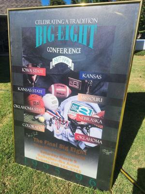 Framed under glass - SIGNED Big Eight Poster