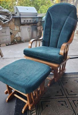 Glider Rocker and Ottoman