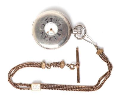 Lot 274 j w. benson english half hunter pocket watch