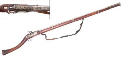 Lot 135 islamic percussion rifle 19th c. ottoman afghan