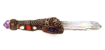 Lot 276 gorgeous crystal amethyst mystic energy wand