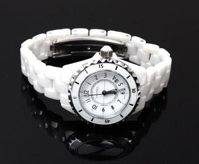 Lot 242 quartz chanel j12 watch white sapphire