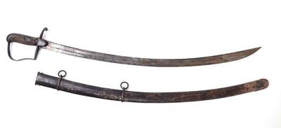 Lot 9 light cavalry sword with scabbard