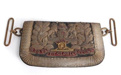 Lot 186 victorian officer s royal artillery belt pouch
