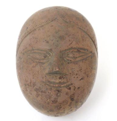 Lot 336 fine early indian betel nut box female deity