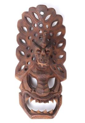 Lot 404 filipino bakunawa wood carved mask
