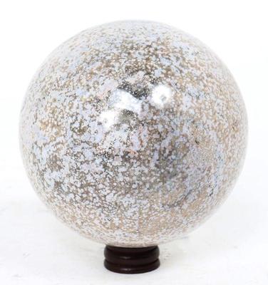Lot 294 finely polished dinosaur bone sphere wstand