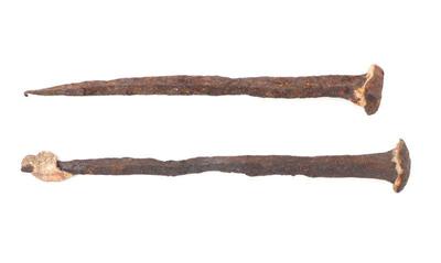 Lot 37 large early iron spikes treasure fleet of 1733