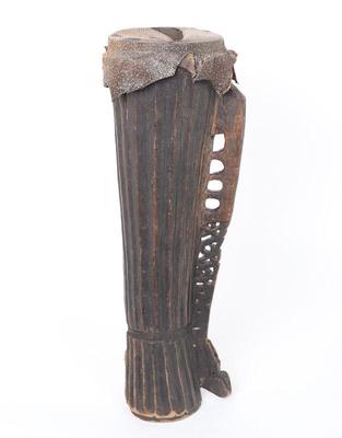 Lot 320 indonesian hand carved drum