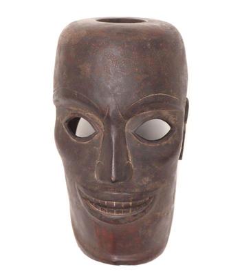 Lot 306 large unusual batak wood carved mask