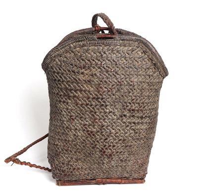 Lot 407 large philippines bamboo and rattan backpack