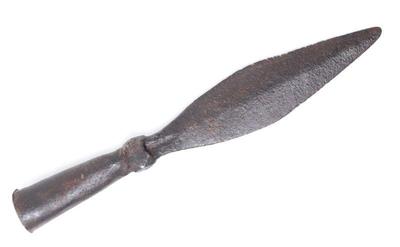 Lot 67 chinese iron spear head qing dynasty 1644 1911