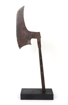 Lot 47 massive mounted bardiche axe