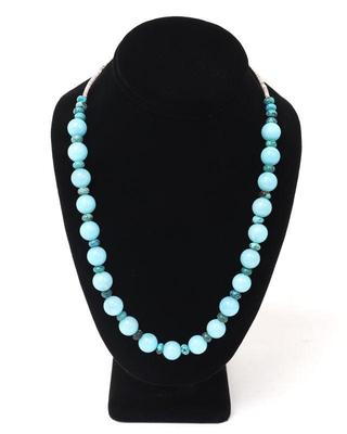 Lot 268 stunning aquamarine turquoise necklace