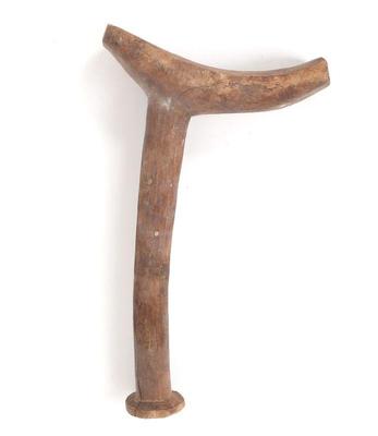 Lot 154 aboriginal wood carved gun crutch philippines