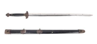 Lot 70 chinese sword with scabbard