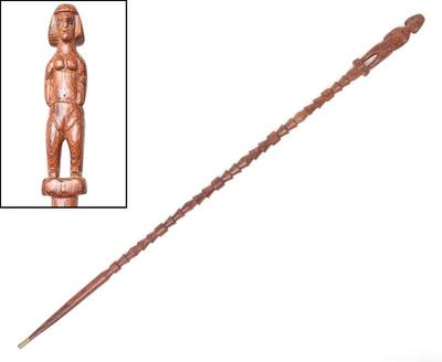 Lot 118 interesting figural cane