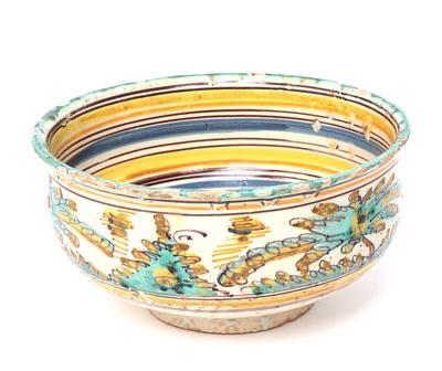 Lot 234 scarce el puente del arzobispo deep bowl 18th century