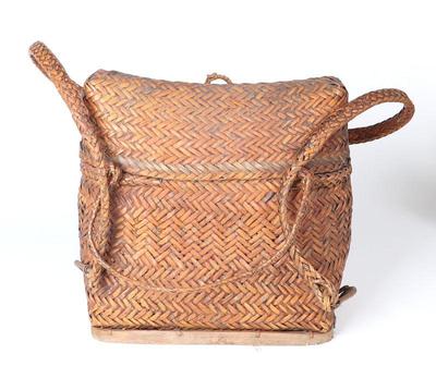 Lot 398 antique philippines woven ifugao basket backpack