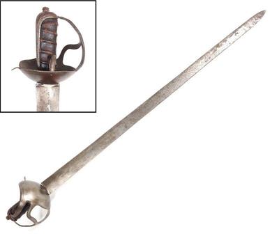 Lot 25 rare spanish military palash broad sword early 18th c.