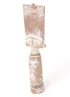 Lot 412 fine ashanti wood carved fertlity doll